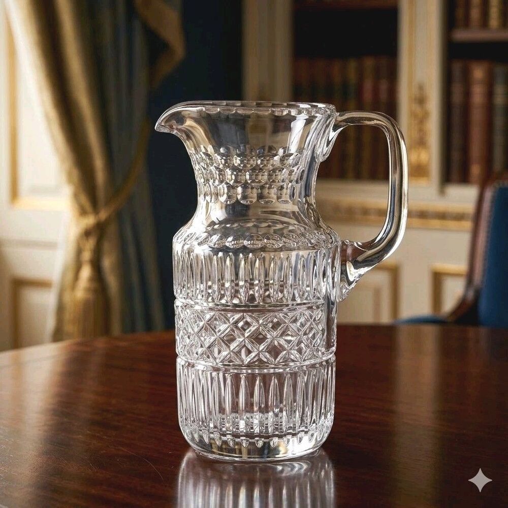 💎Genuine Waterford Crystal "Irish Lace" 32 oz. Pitcher Rare Discontinued 9.5"💎